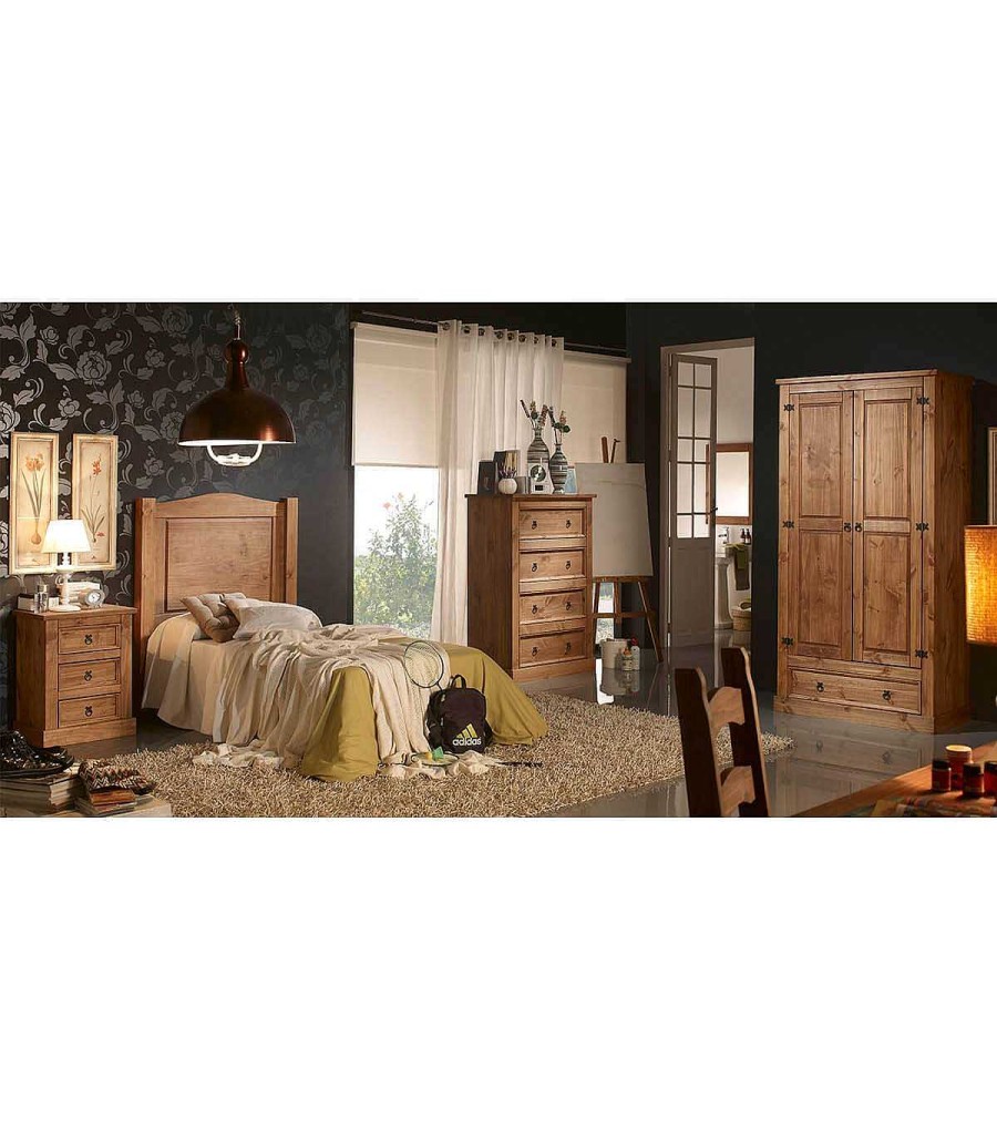 Dormitorio Ambar muebles | Armario R Stico 2 Puertas Kabire