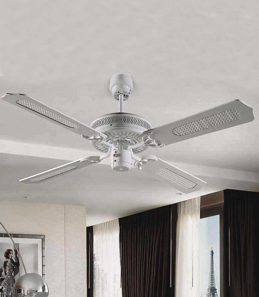 Decoraci N Ambar muebles | Ventilador Techo Blanco 50425 Bl