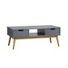 Sal N Ambar muebles | Mesa De Centro Moderna Gris Boriqu N