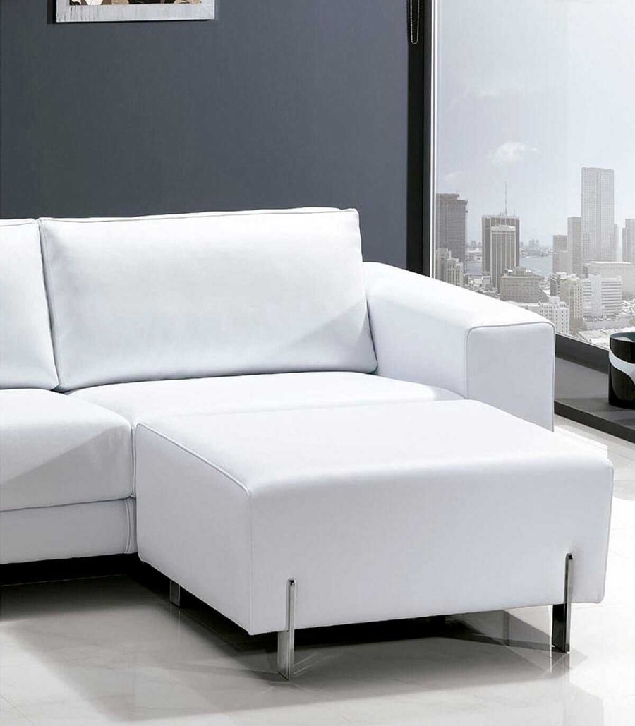 Sal N Ambar muebles | Sof Moderno 2 Plazas Blanco Davincci