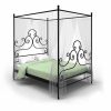 Dormitorio Ambar muebles | Cama Con Dosel Forja Ebira