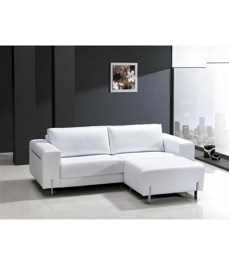 Sal N Ambar muebles | Sof Moderno 2 Plazas Blanco Davincci