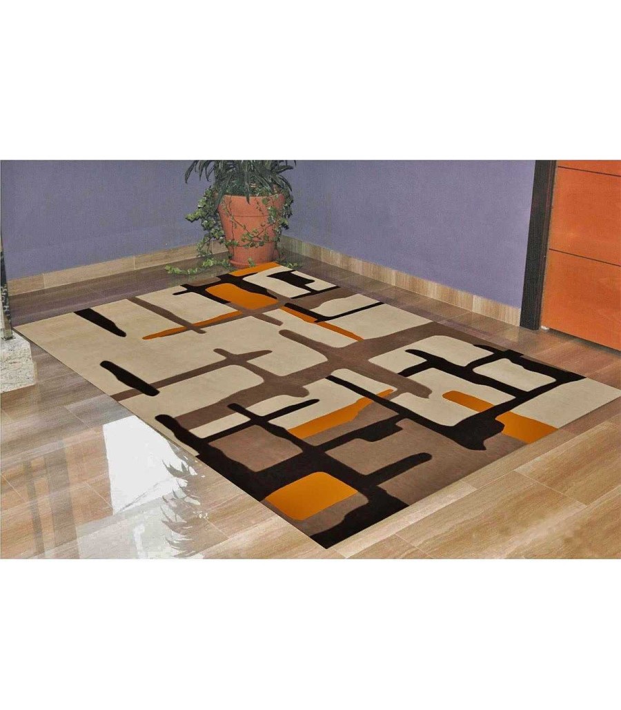 Decoraci N Ambar muebles | Alfombra Moderna Harley Beige