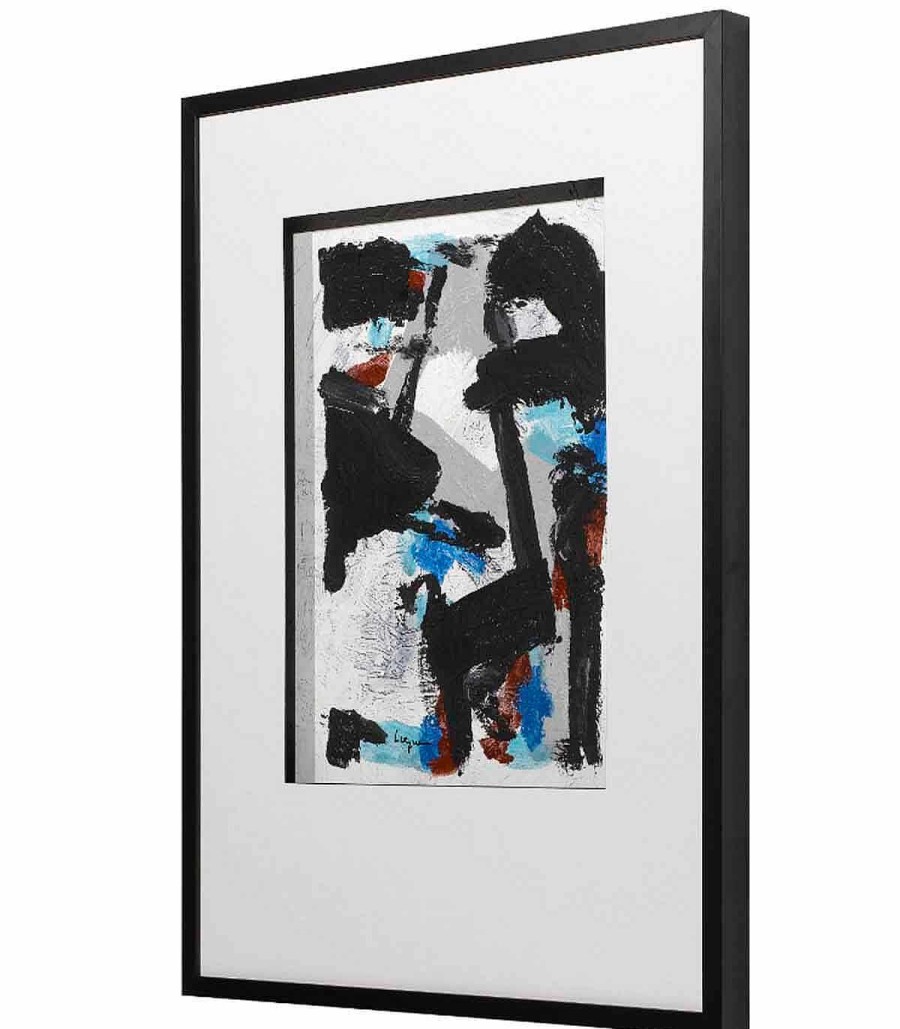 Decoraci N Ambar muebles | Cuadro Abstracto Black Colors 01