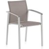 Jard N Ambar muebles | Silla De Aluminio Blanco Con Brazos Latania