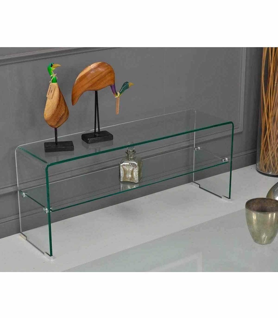 Sal N Ambar muebles | Consola Moderna De Cristal Mendal