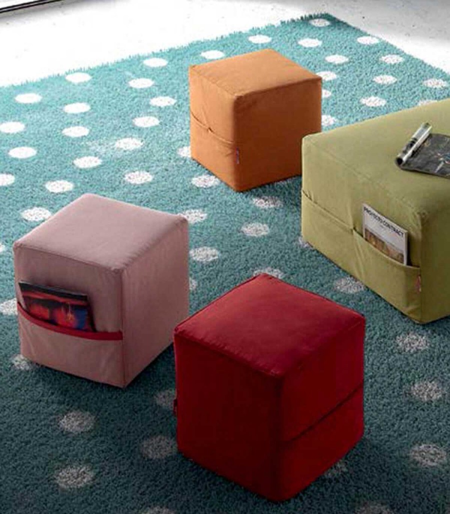 Sal N Ambar muebles | Puff Cuadrado Con Revistero Bloom