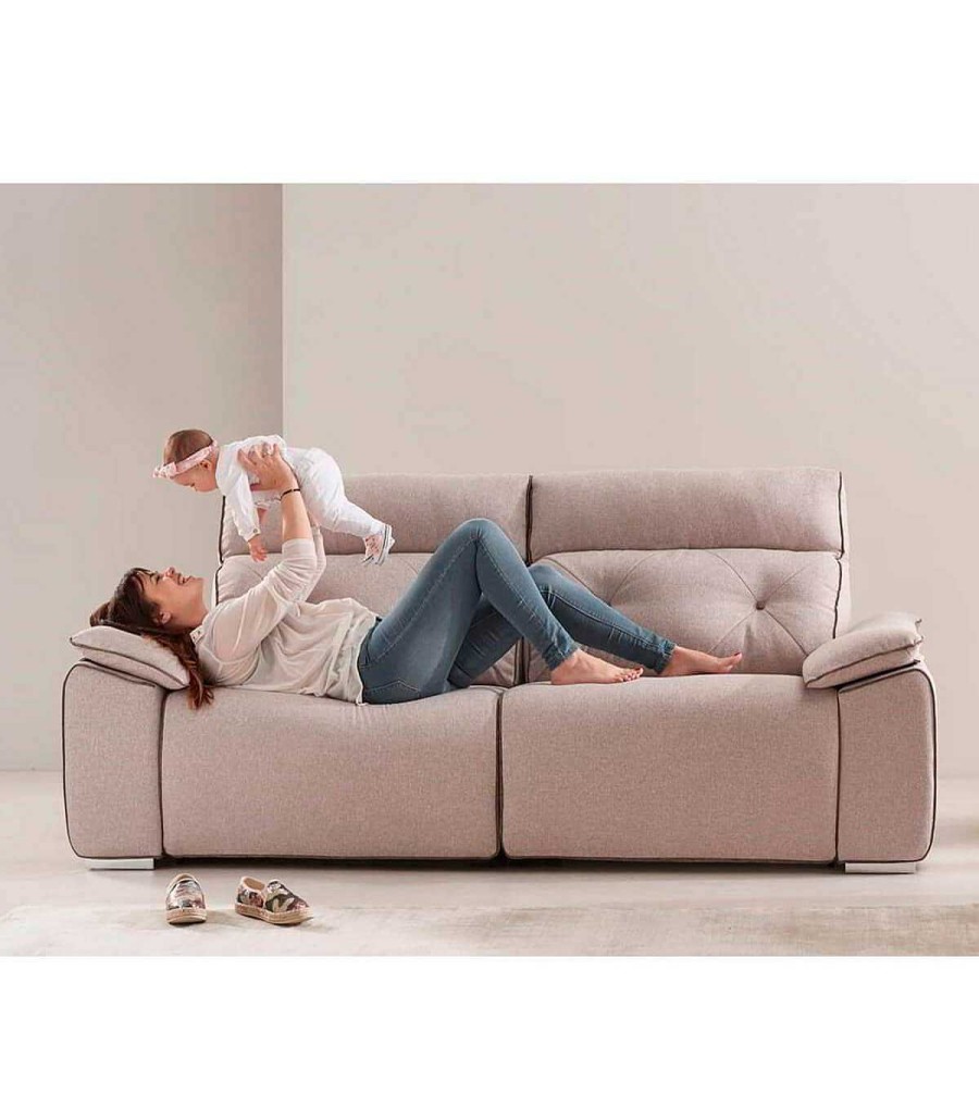 Sal N Ambar muebles | Sof Moderno Con Relax El Ctrico Dobao