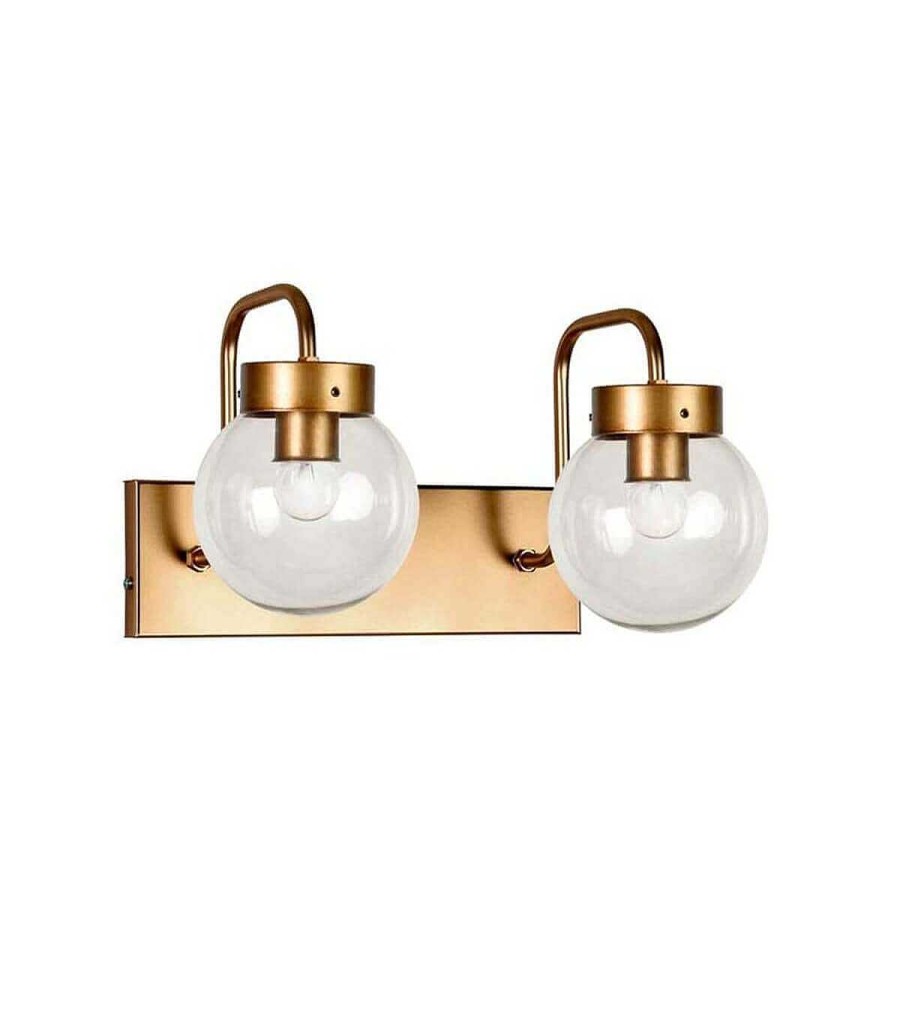 Iluminaci N Ambar muebles | Aplique De Pared 2 Luces Kepa