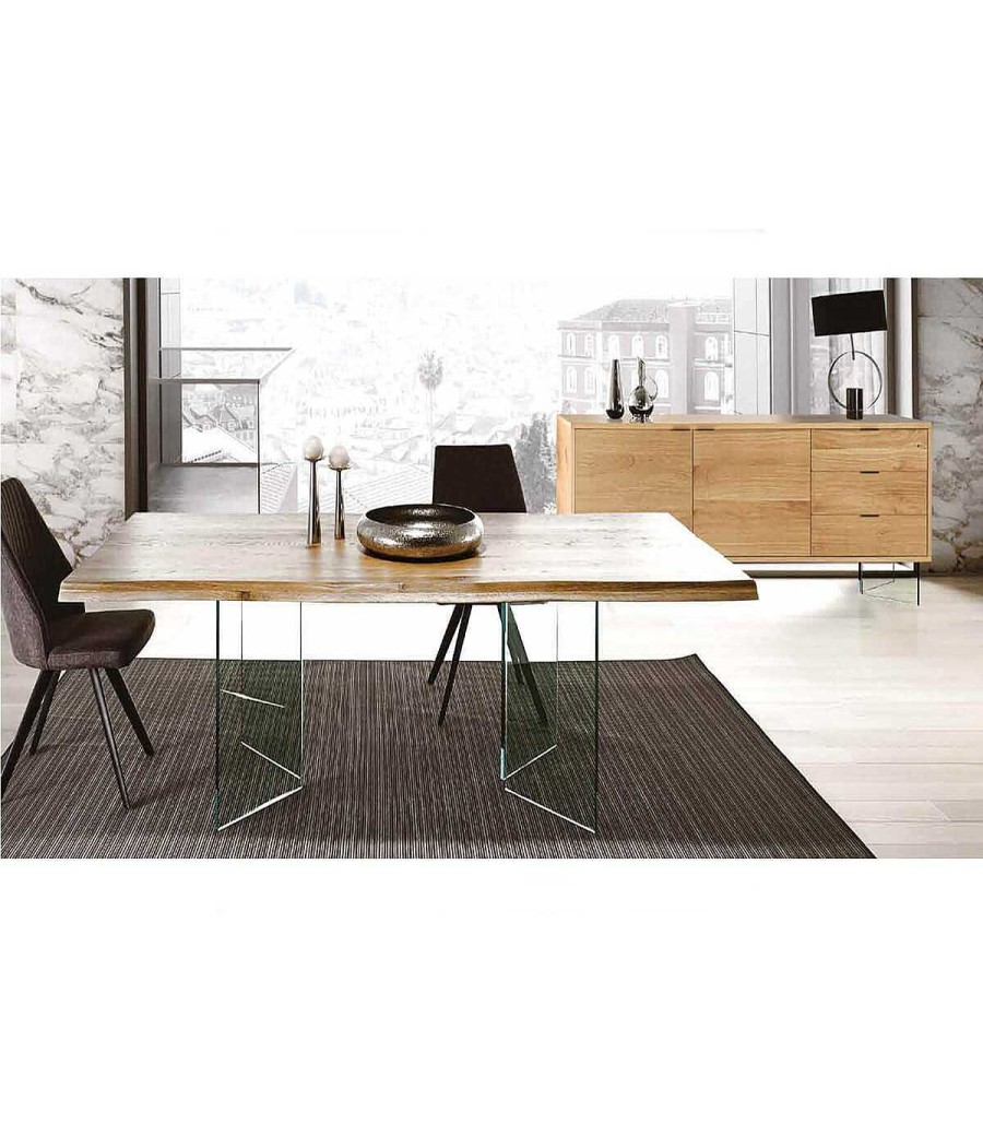 Comedor Ambar muebles | Comedor Moderno Patas Cristal Goyaa