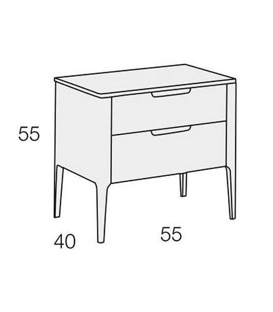 Dormitorio Ambar muebles | Mesita De Noche Contempor Nea Fidela