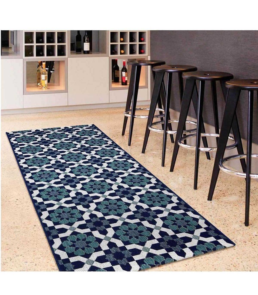 Decoraci N Ambar muebles | Alfombra De Cocina Kitchen Blue