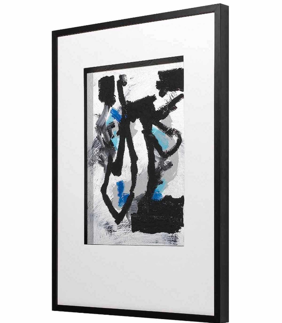 Decoraci N Ambar muebles | Cuadro Abstracto Black Colors 02