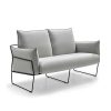 Sal N Ambar muebles | Sof Moderno Peque O Bolton Steel