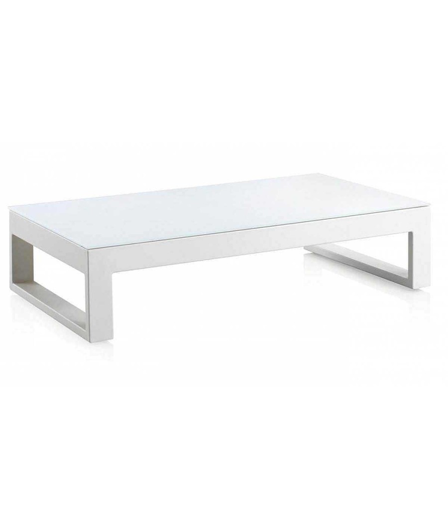 Jard N Ambar muebles | Mesa De Centro Blanca Para Terraza Y Jard N Bismarck