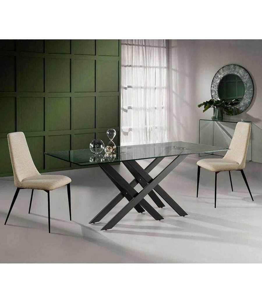 Comedor Ambar muebles | Mesa De Comedor De Cristal Taima