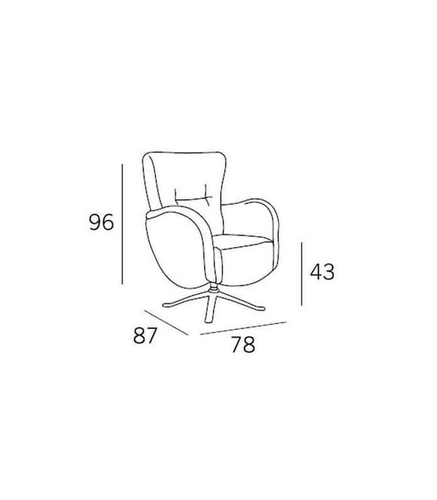 Sal N Ambar muebles | Sill N Giratorio Moderno Euan