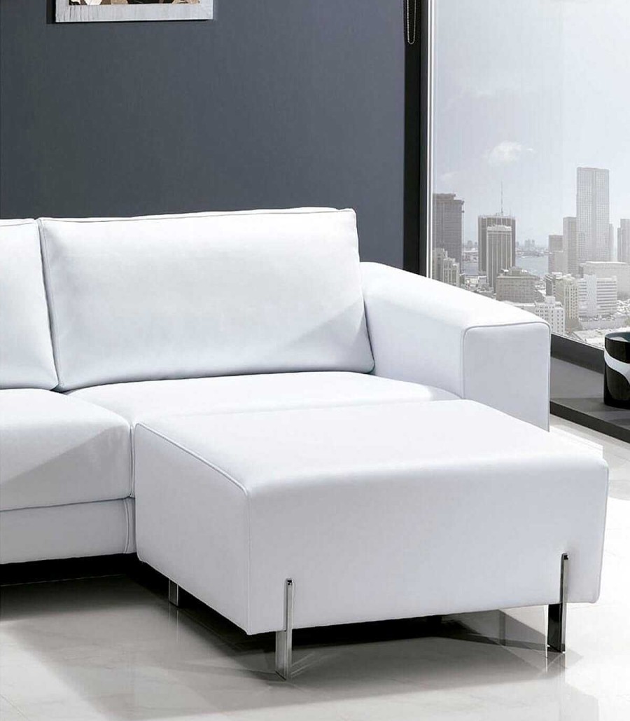 Sal N Ambar muebles | Sof Moderno 3 Plazas Blanco Davincci