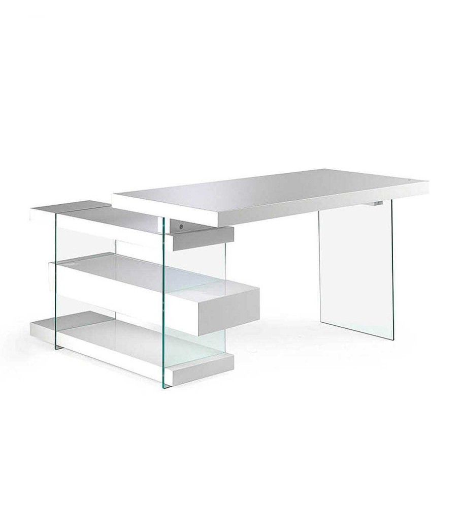 Despacho Ambar muebles | Mesa Escritorio Moderna Blanca Ketra