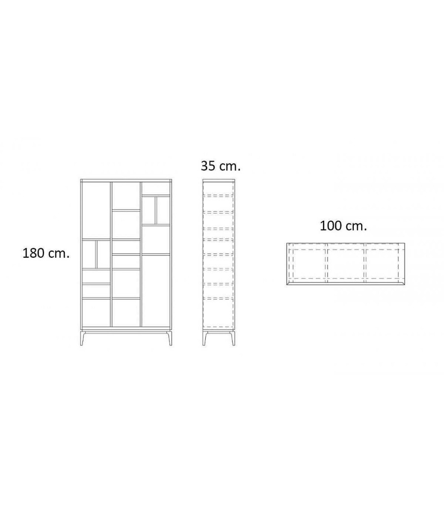 Sal N Ambar muebles | Librer A Desigual Contempor Nea Passarella