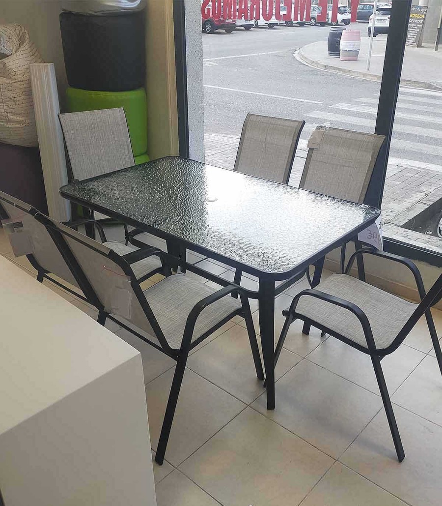 Jard N Ambar muebles | Conjunto De Mesa Y 6 Sillas De Terraza Gasco