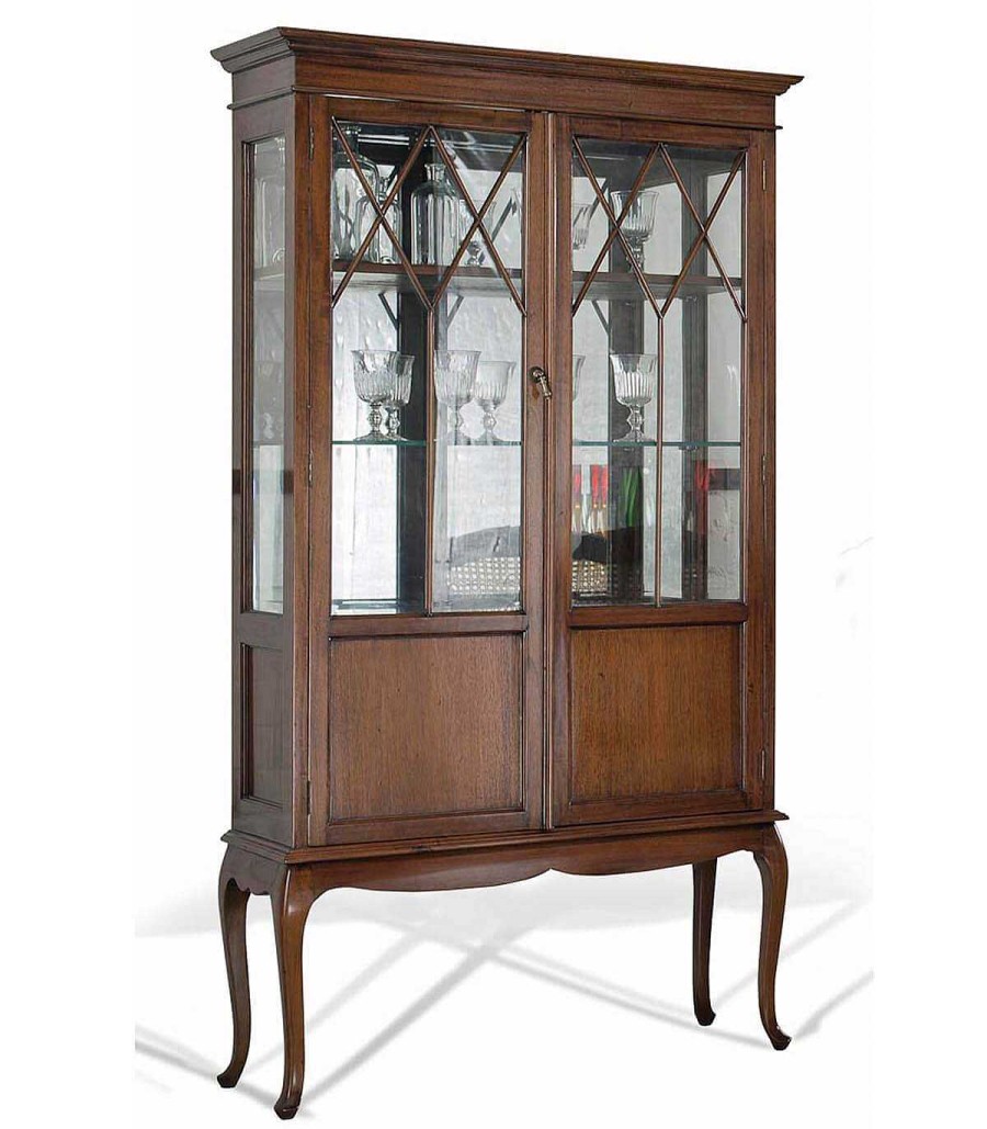 Comedor Ambar muebles | Vitrina Cl Sica De Caoba Antique