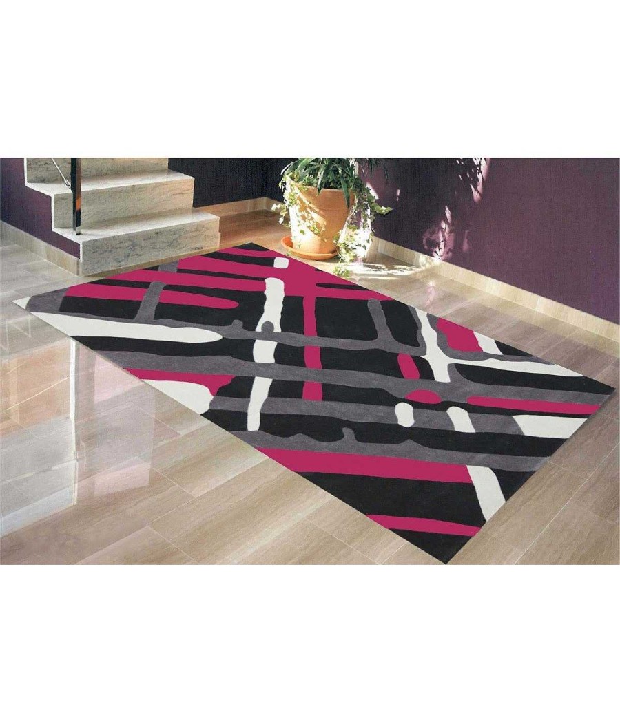 Decoraci N Ambar muebles | Alfombra Moderna Harley Fucsia