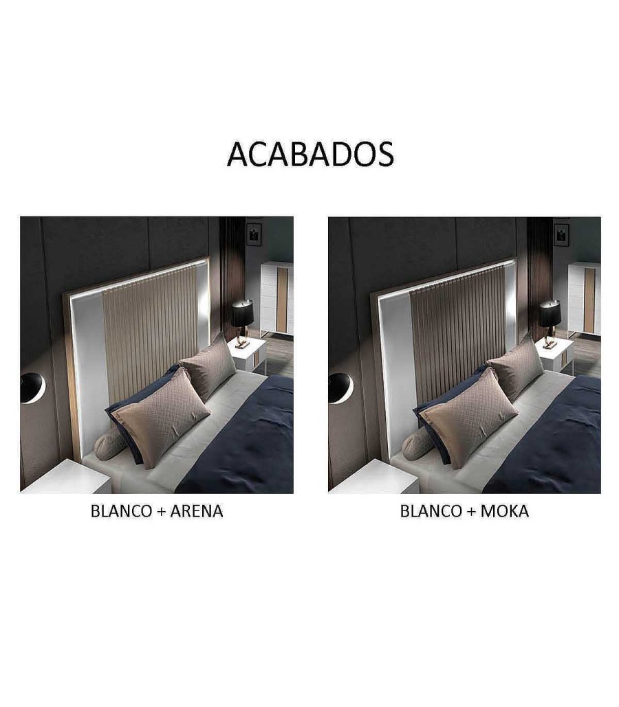 Dormitorio Ambar muebles | Cabecero Moderno Con Led Seven