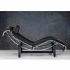 Sal N Ambar muebles | Chaise Longue Piel Negra Sheraton