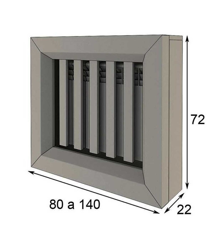 Auxiliares Ambar muebles | Cubreradiador Moderno Azkary R03