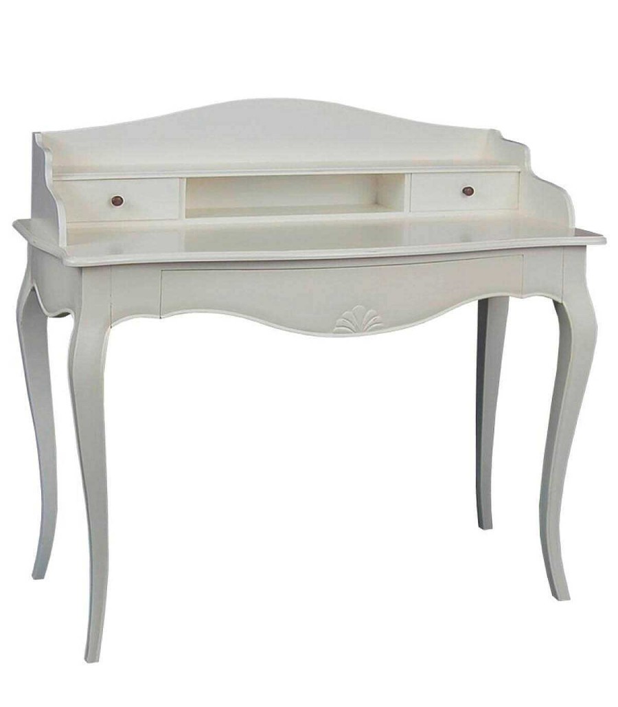 Auxiliares Ambar muebles | Mesa Escritorio Vintage Blanca Maison B