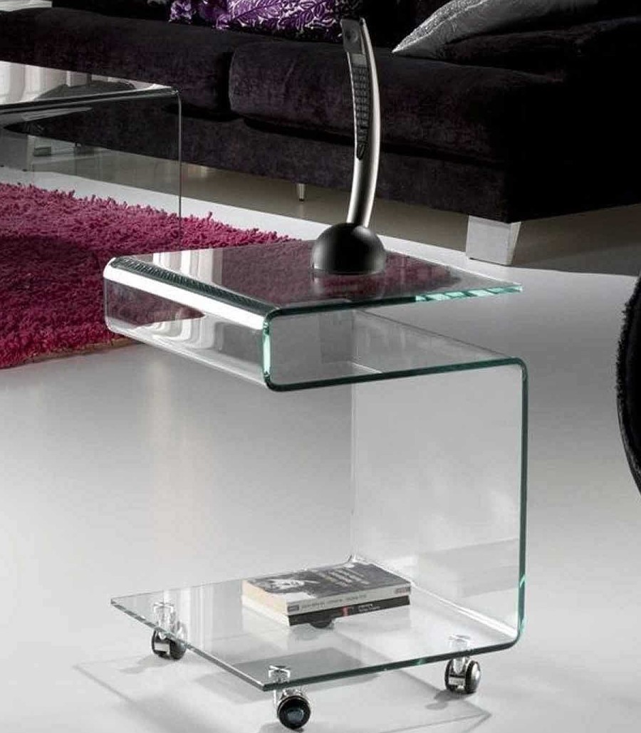 Sal N Ambar muebles | Mesa Auxiliar Glass Transparente