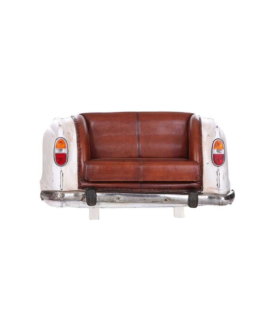 Sal N Ambar muebles | Sof Vintage Coche Blanco Cadillac