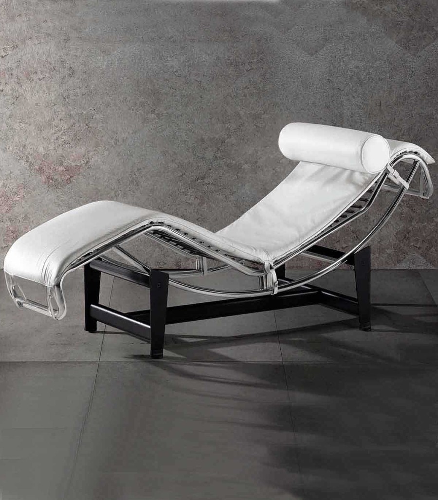 Sal N Ambar muebles | Chaise Longue Piel Negra Sheraton