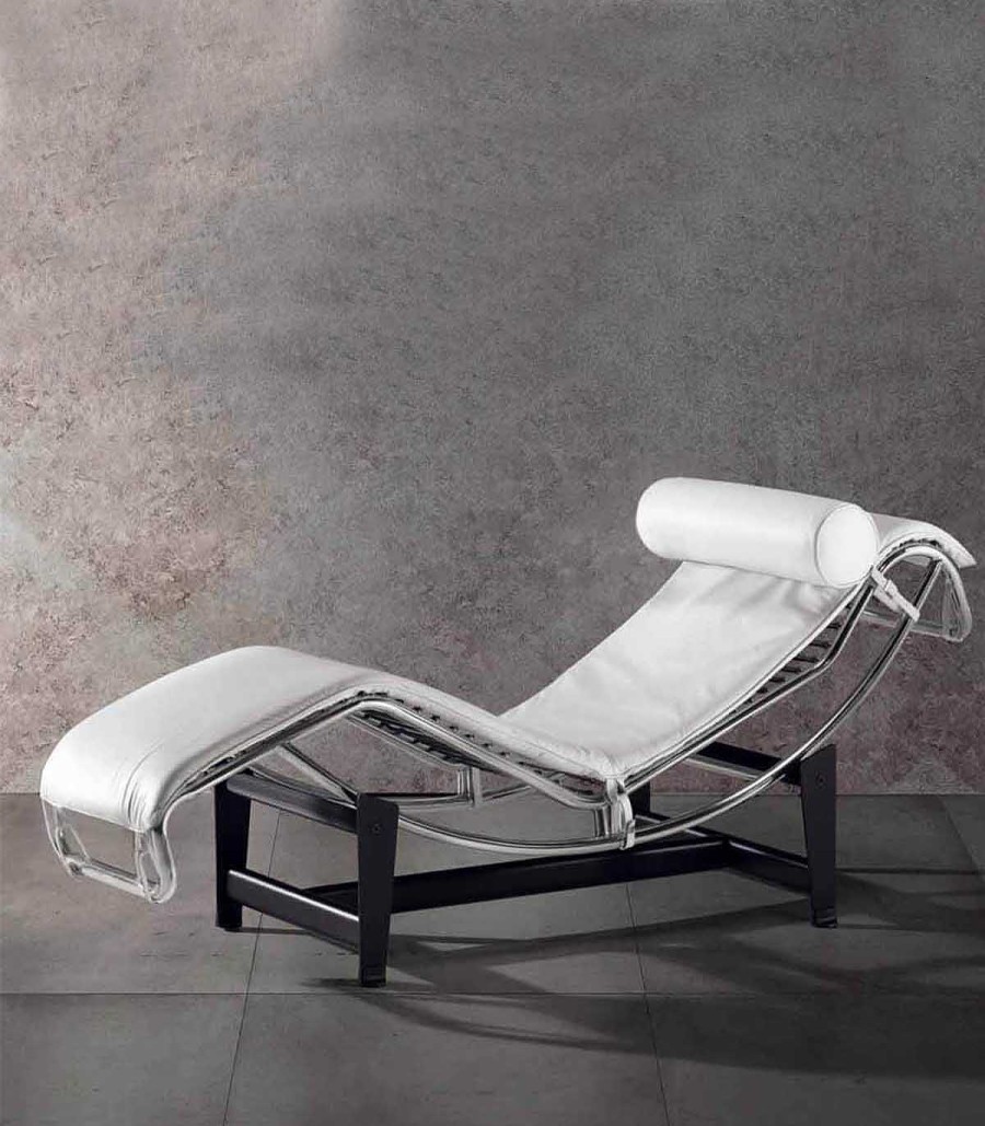 Sal N Ambar muebles | Chaise Longue Piel Sheraton Blanca