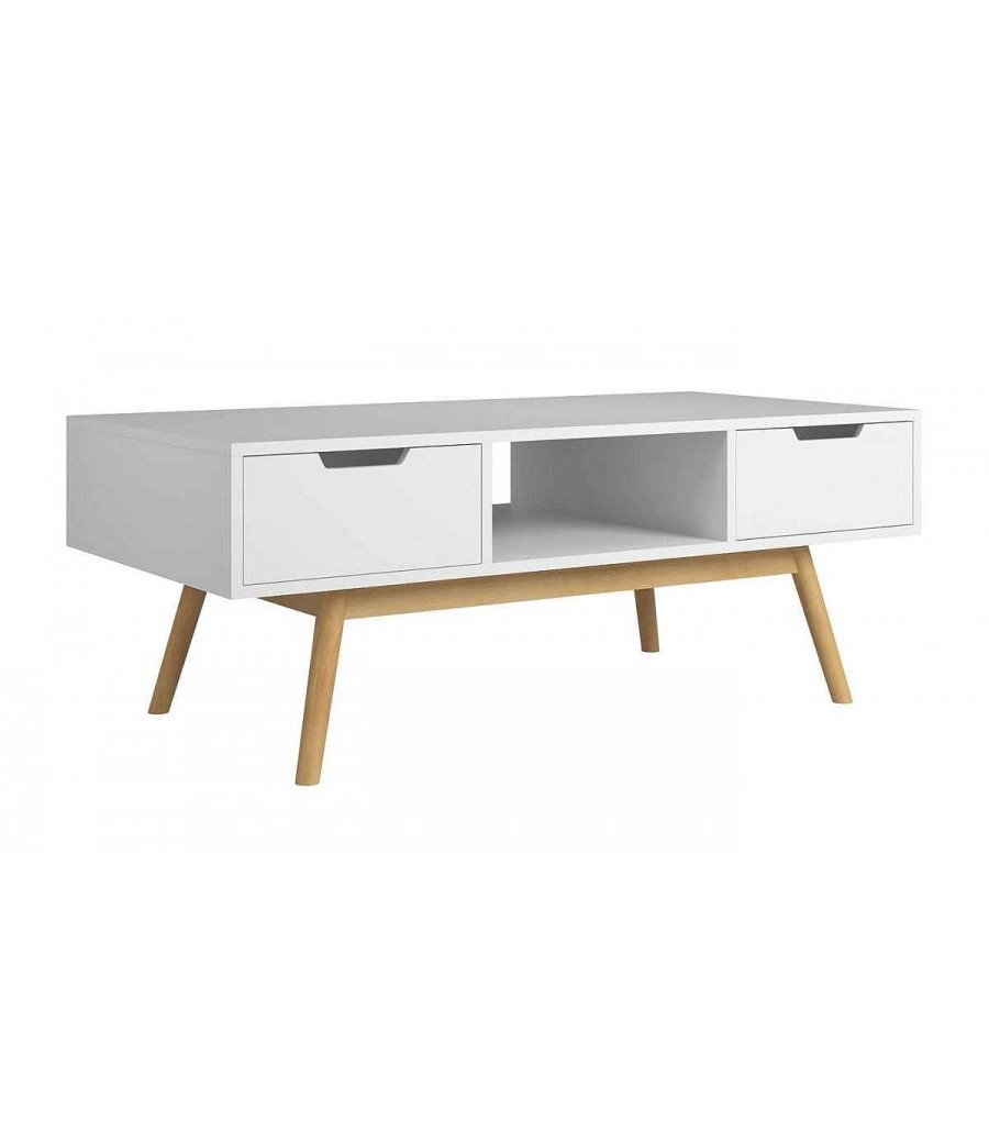 Sal N Ambar muebles | Mesa De Centro Moderna Blanca Boriqu N