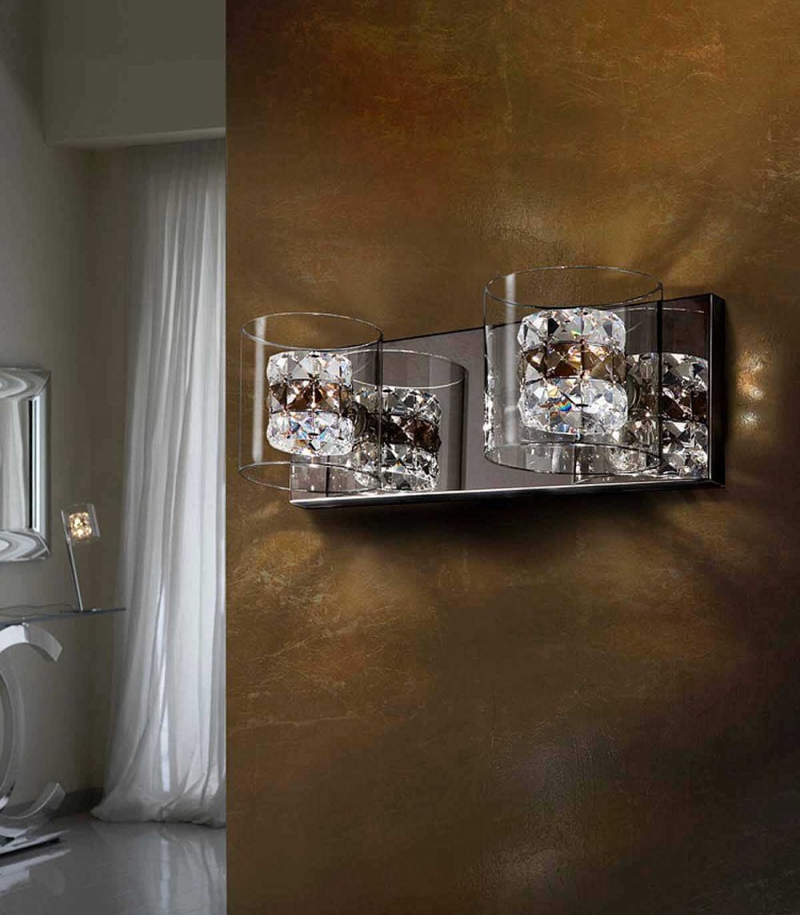 Iluminaci N Ambar muebles | Aplique Pared Flash Doble