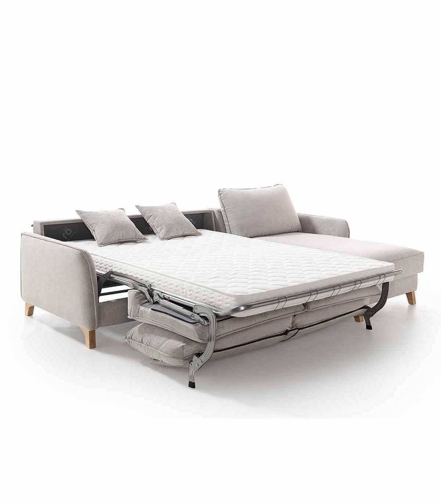 Sal N Ambar muebles | Sof Cama Italiano Con Chaiselongue Man N