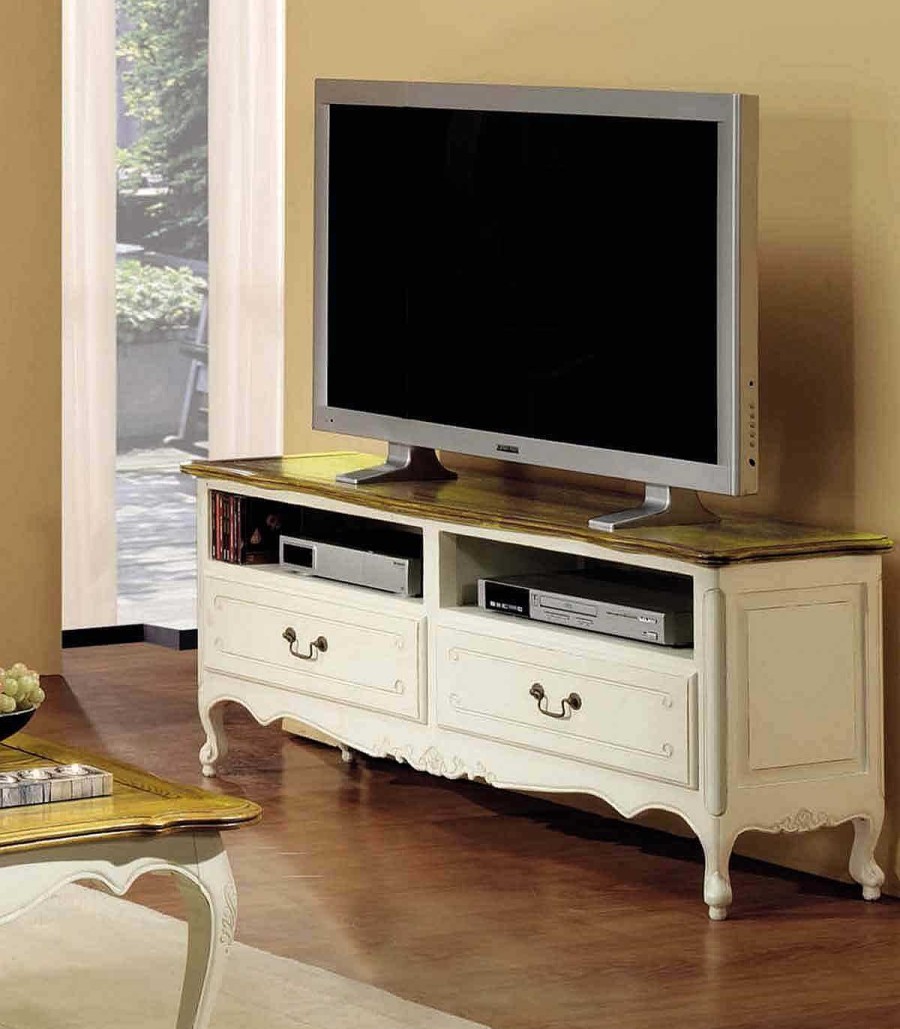 Sal N Ambar muebles | Mueble Televisi N Vintage Blanco Audry