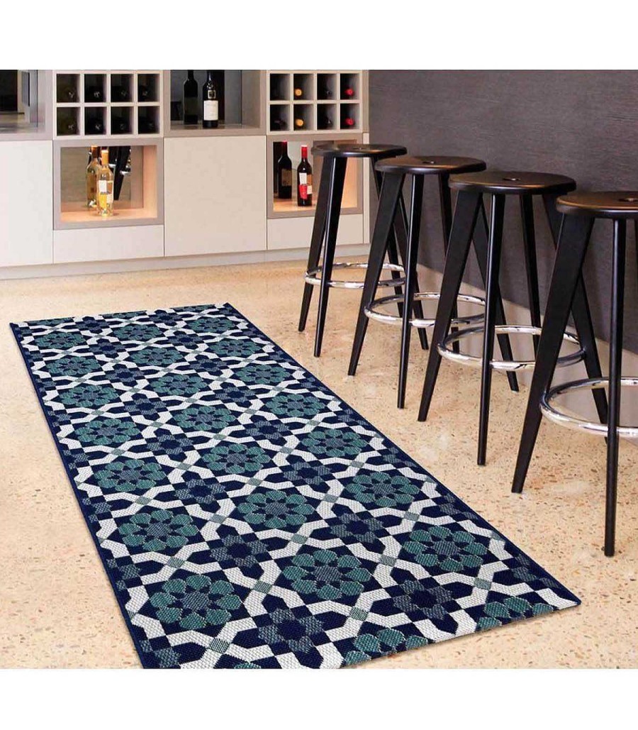 Decoraci N Ambar muebles | Alfombra De Cocina Kitchen Azul