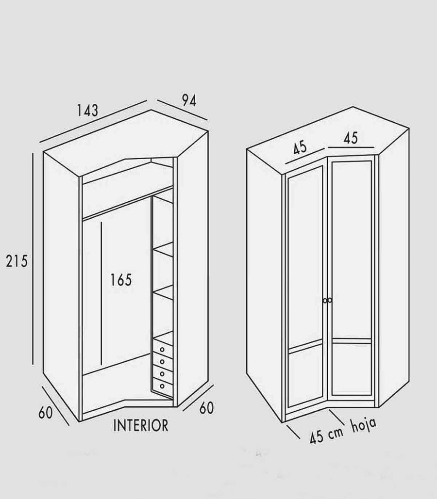 Juvenil Ambar muebles | Armario Juvenil Coraline