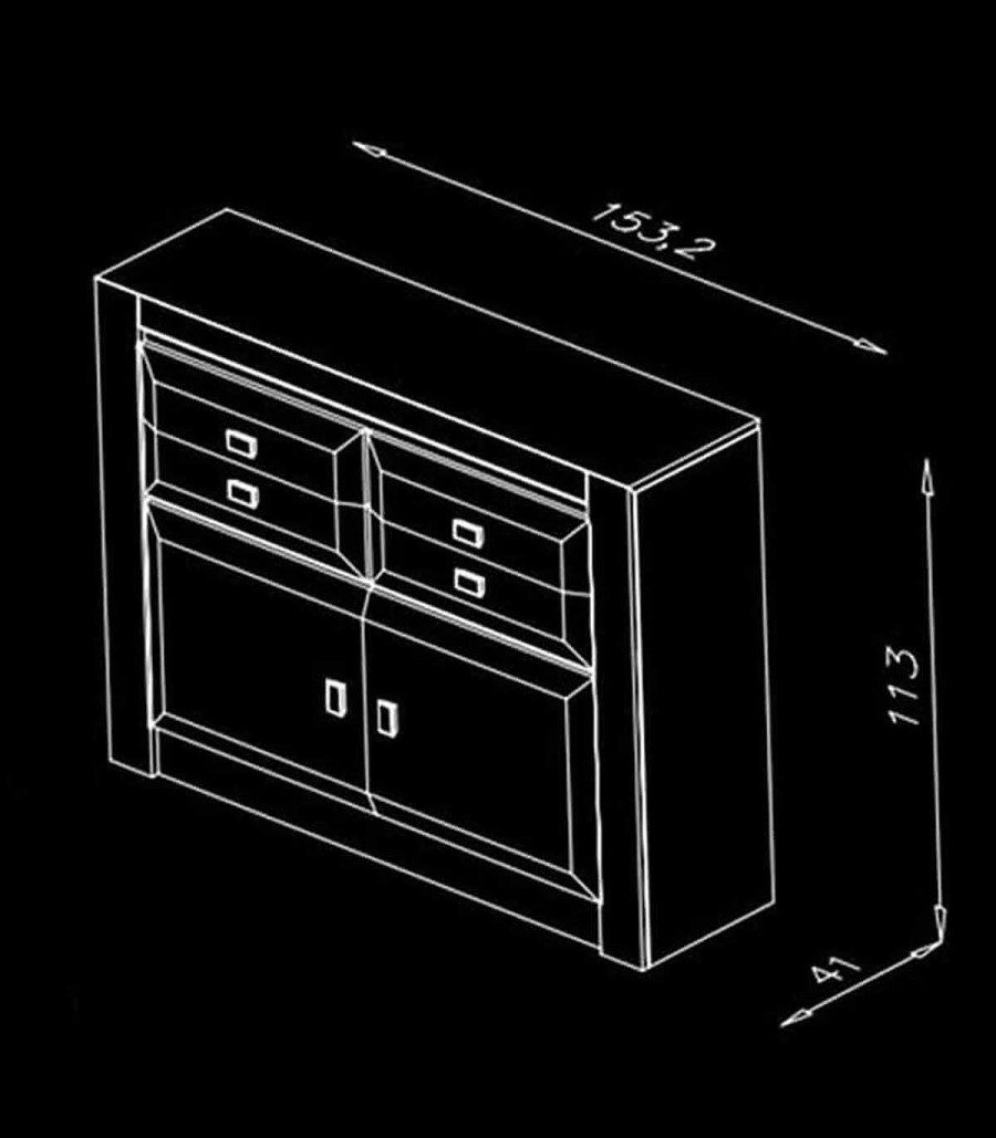 Comedor Ambar muebles | Aparador Moderno Glayden