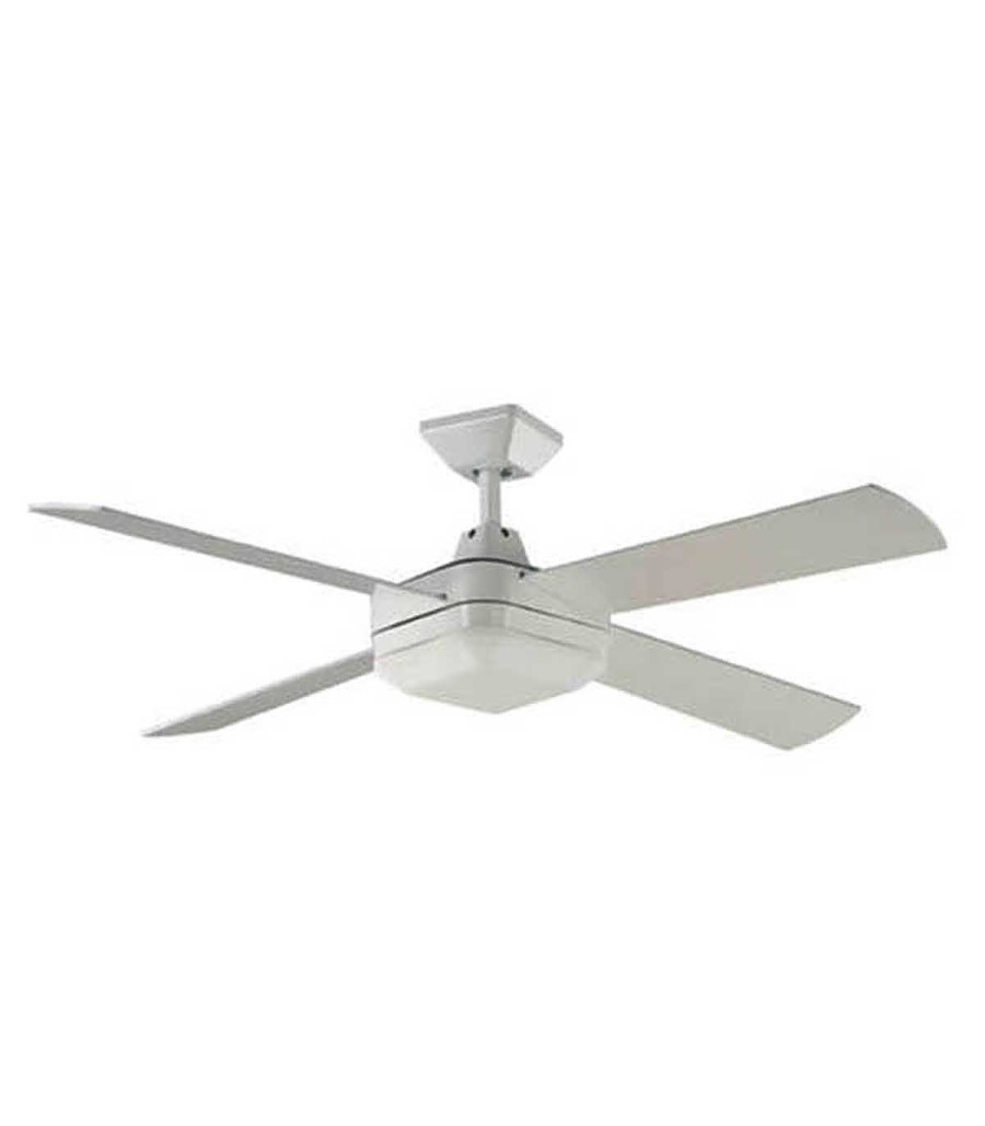 Decoraci N Ambar muebles | Ventilador De Techo Blanco Con Luz 50982