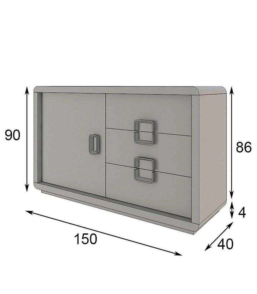 Comedor Ambar muebles | Aparador De Dise O Contempor Neo Azkary A09