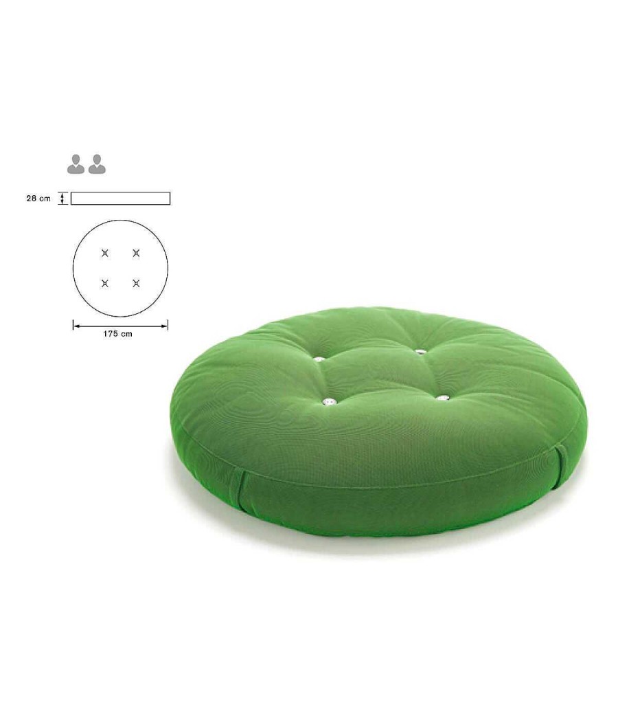 Jard N Ambar muebles | Puff Cama Redondo Para Jard N Mar A