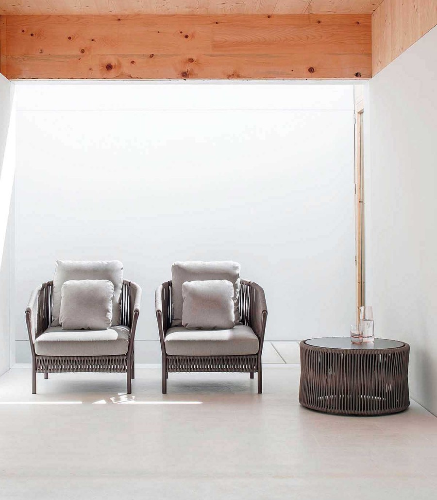 Jard N Ambar muebles | Mesa De Centro Redonda De Jard N Weave