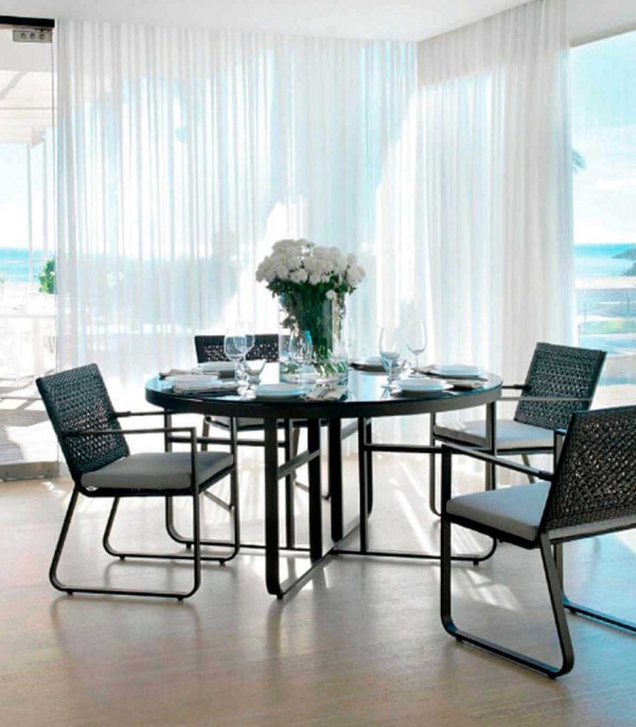 Jard N Ambar muebles | Mesa Redonda De Comedor De Exterior Briseida