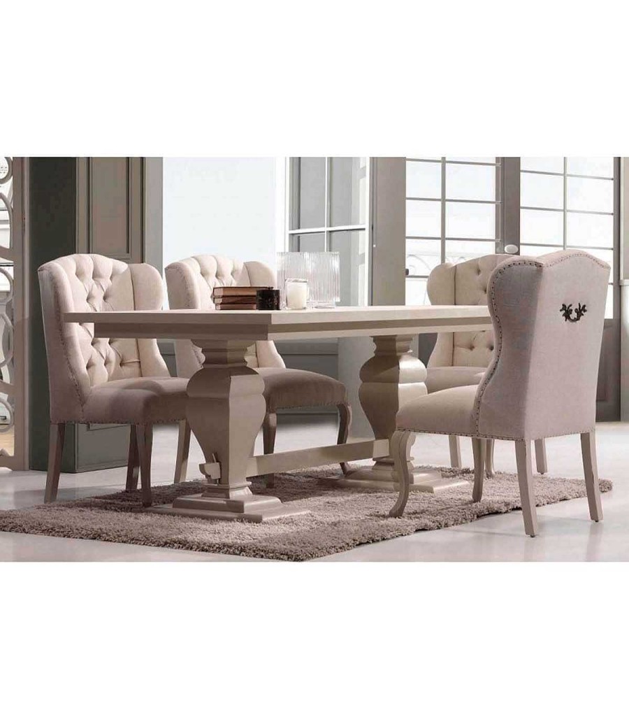 Comedor Ambar muebles | Comedor Cl Sico Blanco Nabil