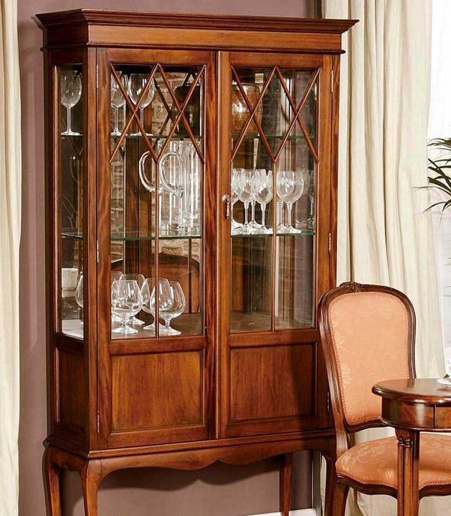 Comedor Ambar muebles | Vitrina Cl Sica De Caoba Antique