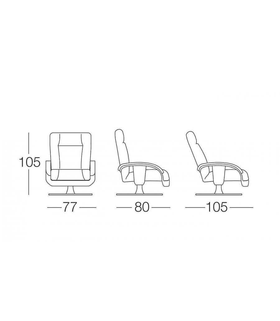 Sal N Ambar muebles | Sill N Giratorio Reclinable Tell